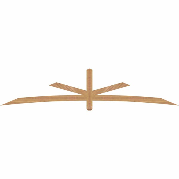 Ekena Millwork Alberta Smooth Timber Gable Bracket, Western Red Cedar, 108"W x 22"H x 1 1/2"D x 3 1/2"F, 5/12 Pitch GBW108X22X0204ALB00SWR - main